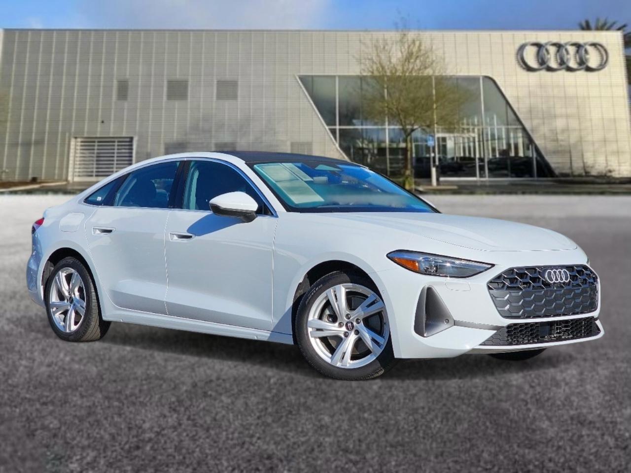 Glacier White Metallic 2025 Audi A5 quattro Premium Sedan Sedan All-Wheel Drive Automatic