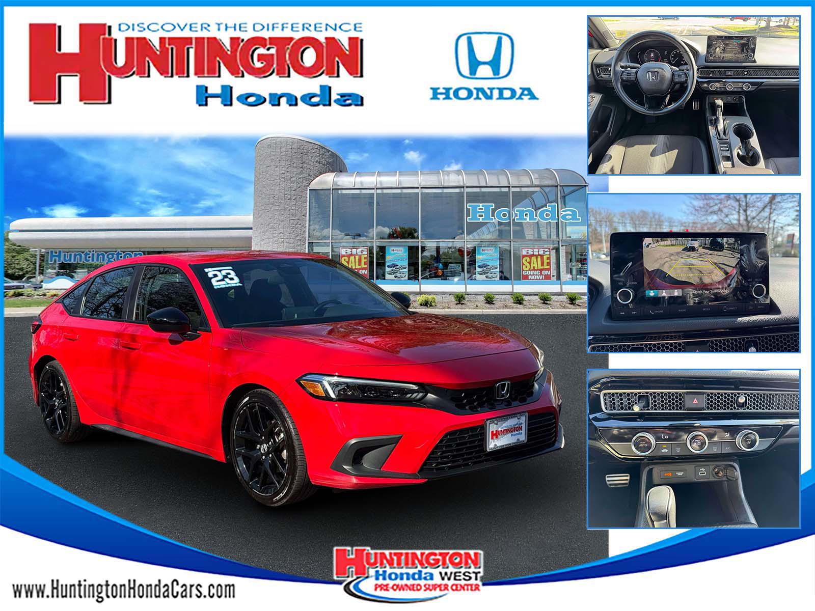 Rallye Red 2023 Honda Civic Hatchback Sport FWD Hatchback Front-Wheel Drive Automatic