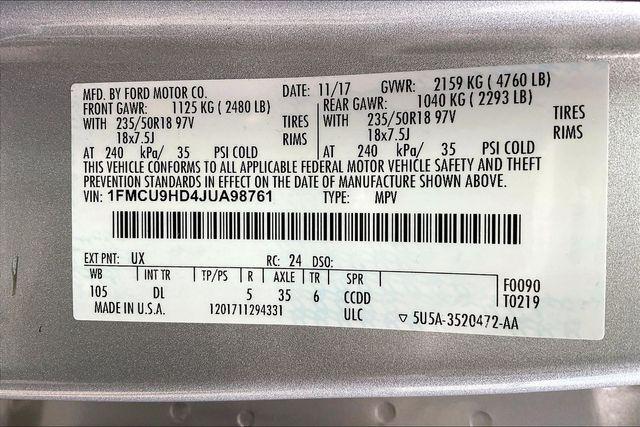 Used 2018 Ford Escape For Sale in Millington, TN