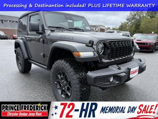 2026 Jeep Wrangler 2-Door Willys 4x4 for sale in Prince Frederick, MD