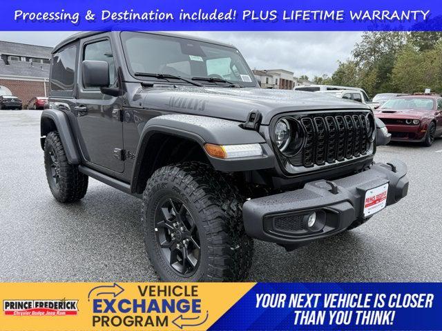 2026 Jeep Wrangler 2-Door Willys 4x4 for sale in Prince Frederick, MD