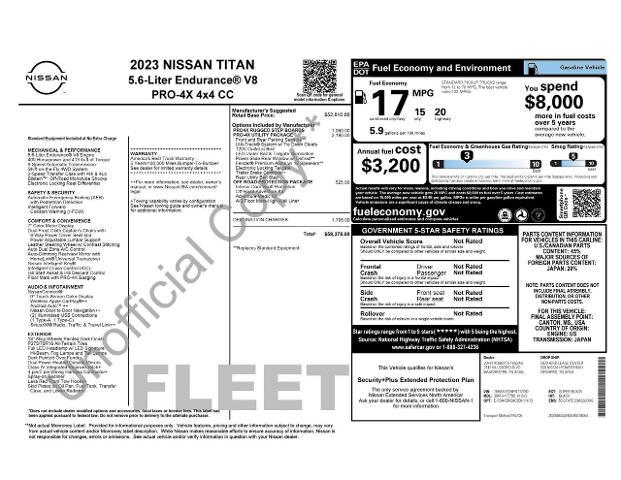 2023 Nissan Titan Crew Cab PRO-4X 4x4