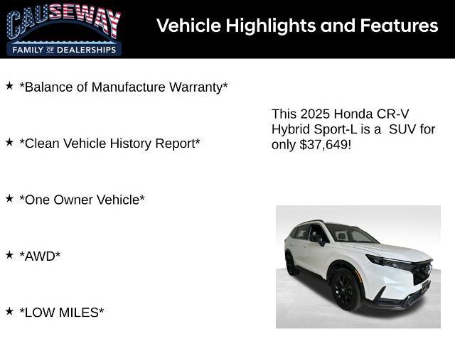 2025 Honda CR-V Hybrid Sport-L