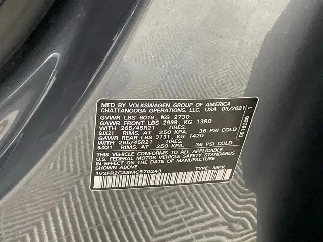 2021 Volkswagen Atlas 3.6L V6 SEL Premium R-Line