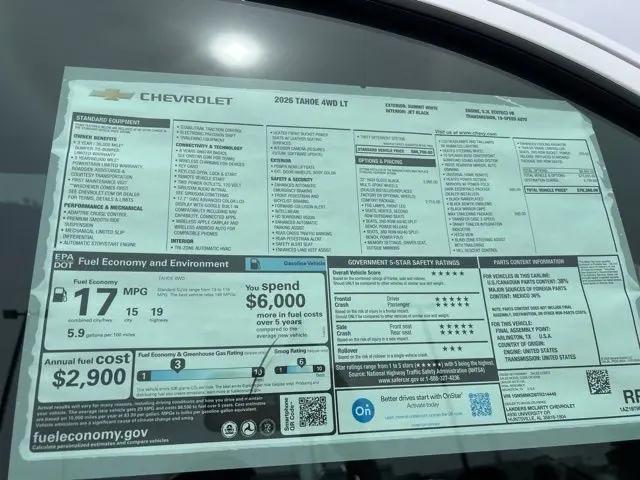 2026 Chevrolet Tahoe 4WD LT