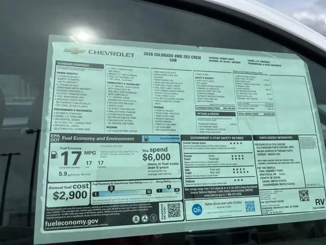 2026 Chevrolet Colorado ZR2, 4WD
