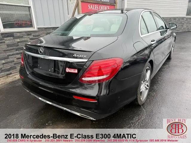 2018 Mercedes-Benz E-CLASS E 300 4MATIC