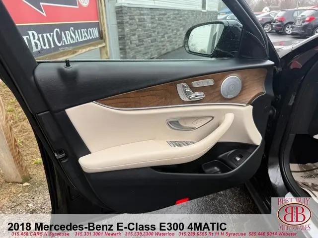2018 Mercedes-Benz E-CLASS E 300 4MATIC