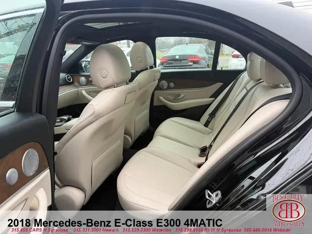 2018 Mercedes-Benz E-CLASS E 300 4MATIC