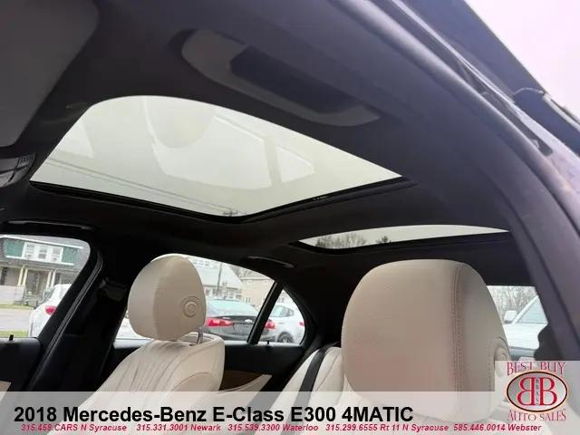 2018 Mercedes-Benz E-CLASS E 300 4MATIC