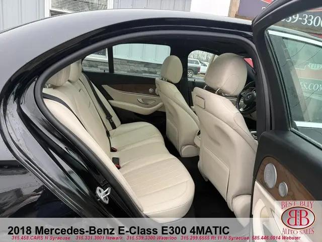 2018 Mercedes-Benz E-CLASS E 300 4MATIC