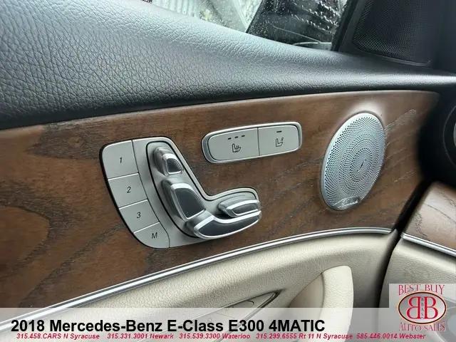 2018 Mercedes-Benz E-CLASS E 300 4MATIC