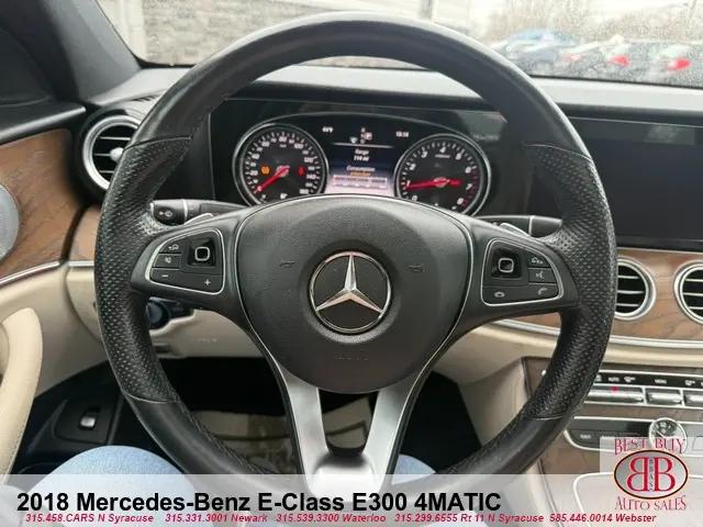 2018 Mercedes-Benz E-CLASS E 300 4MATIC