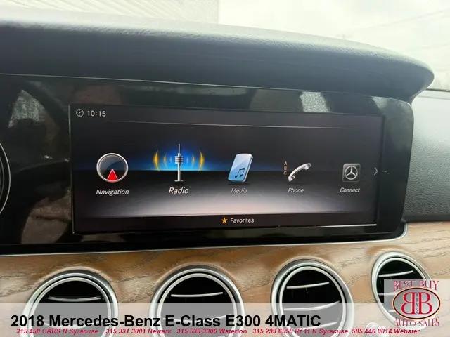 2018 Mercedes-Benz E-CLASS E 300 4MATIC