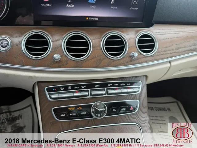 2018 Mercedes-Benz E-CLASS E 300 4MATIC