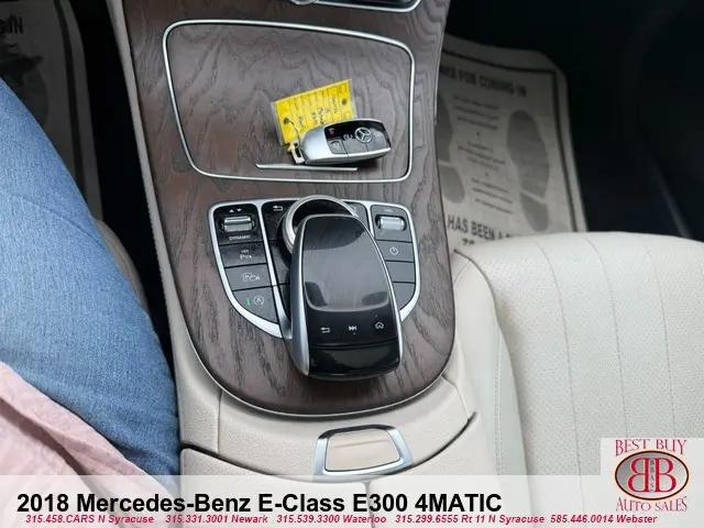 2018 Mercedes-Benz E-CLASS E 300 4MATIC