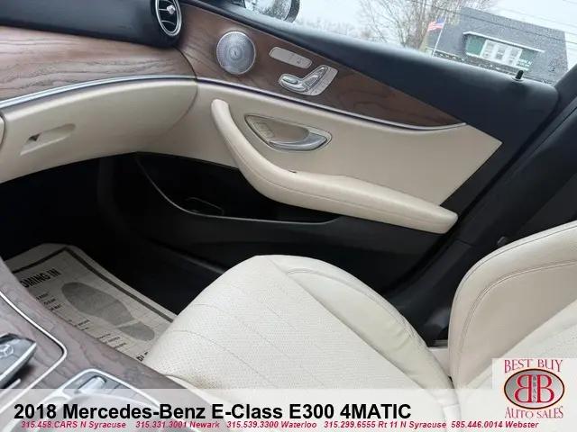 2018 Mercedes-Benz E-CLASS E 300 4MATIC
