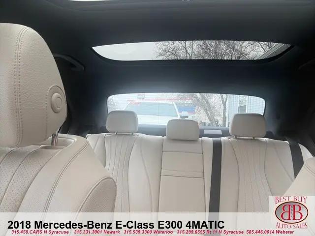 2018 Mercedes-Benz E-CLASS E 300 4MATIC
