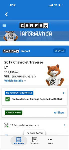 2017 Chevrolet Traverse 2LT