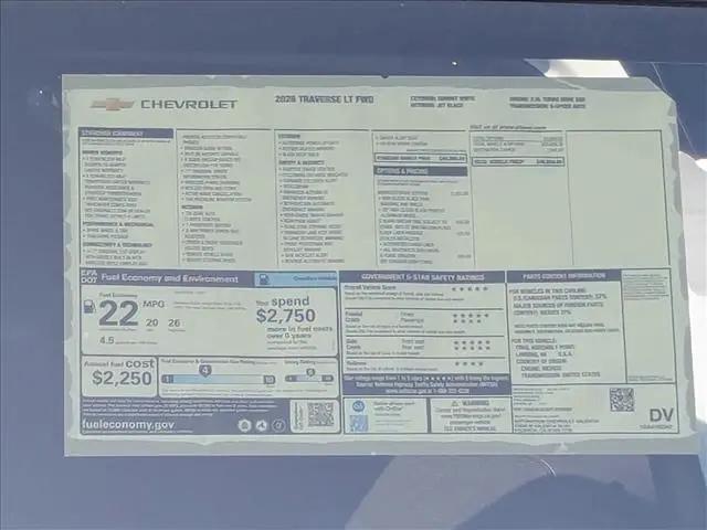 2026 Chevrolet Traverse FWD LT