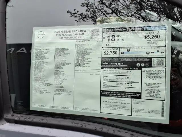 2026 Nissan Frontier Crew Cab PRO-4X 4x4
