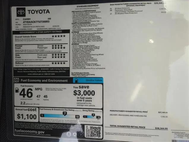 2026 Toyota Camry XSE