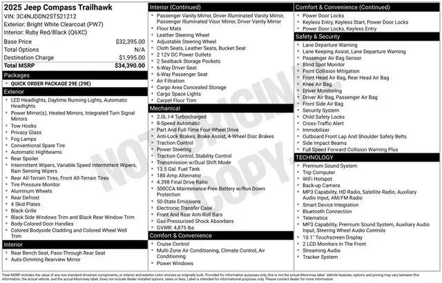 2025 Jeep Compass Trailhawk 4x4