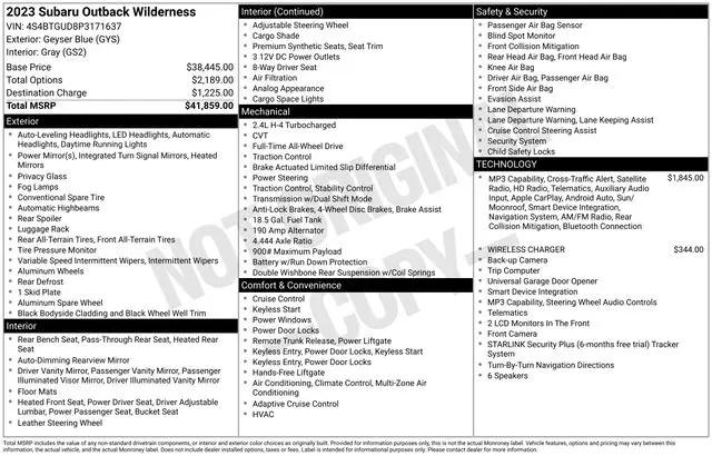 2023 Subaru Outback Wilderness