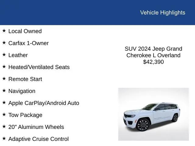 2024 Jeep Grand Cherokee L Overland 4x4