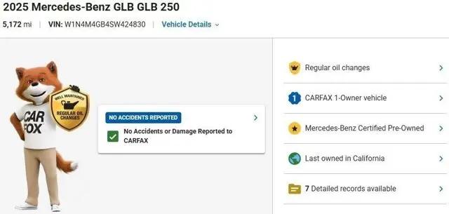 2025 Mercedes-Benz GLB GLB 250