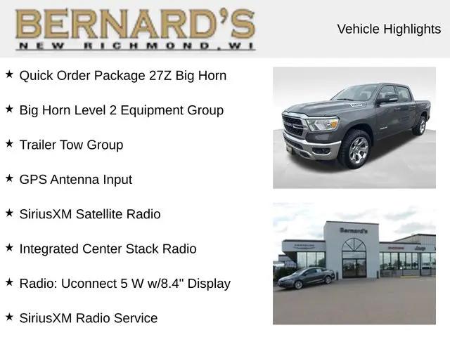2022 Ram 1500 Big Horn Crew Cab 4x4 5'7" Box