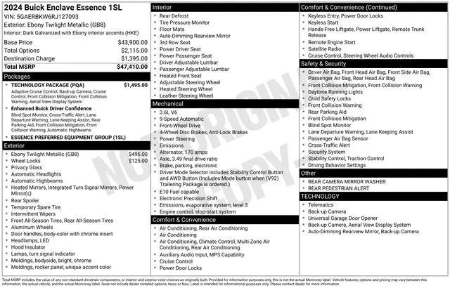 2024 Buick Enclave Essence FWD