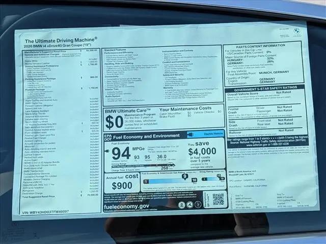 2026 BMW i4 xDrive40