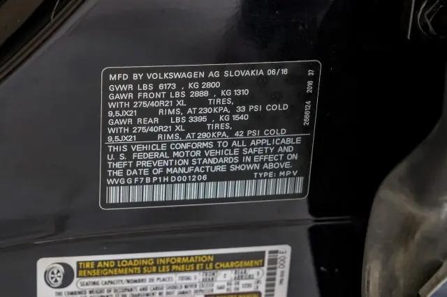 2017 Volkswagen Touareg V6 Executive