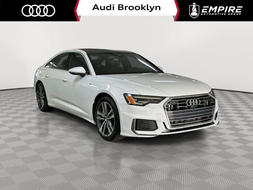 Glacier White Metallic 2019 Audi A6 55 TFSI quattro Premium Plus Sedan AWD Sedan All-Wheel Drive 7-Speed Automatic