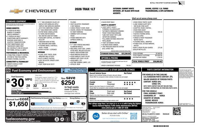 2026 Chevrolet Trax FWD LT