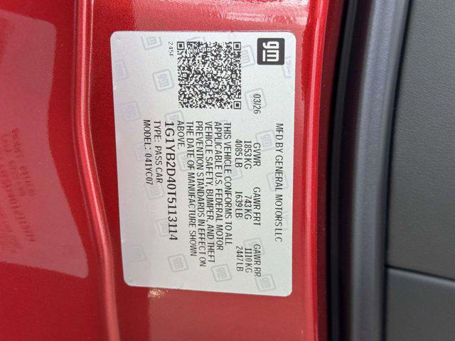 2026 Chevrolet Corvette Stingray Coupe, 2LT, RWD