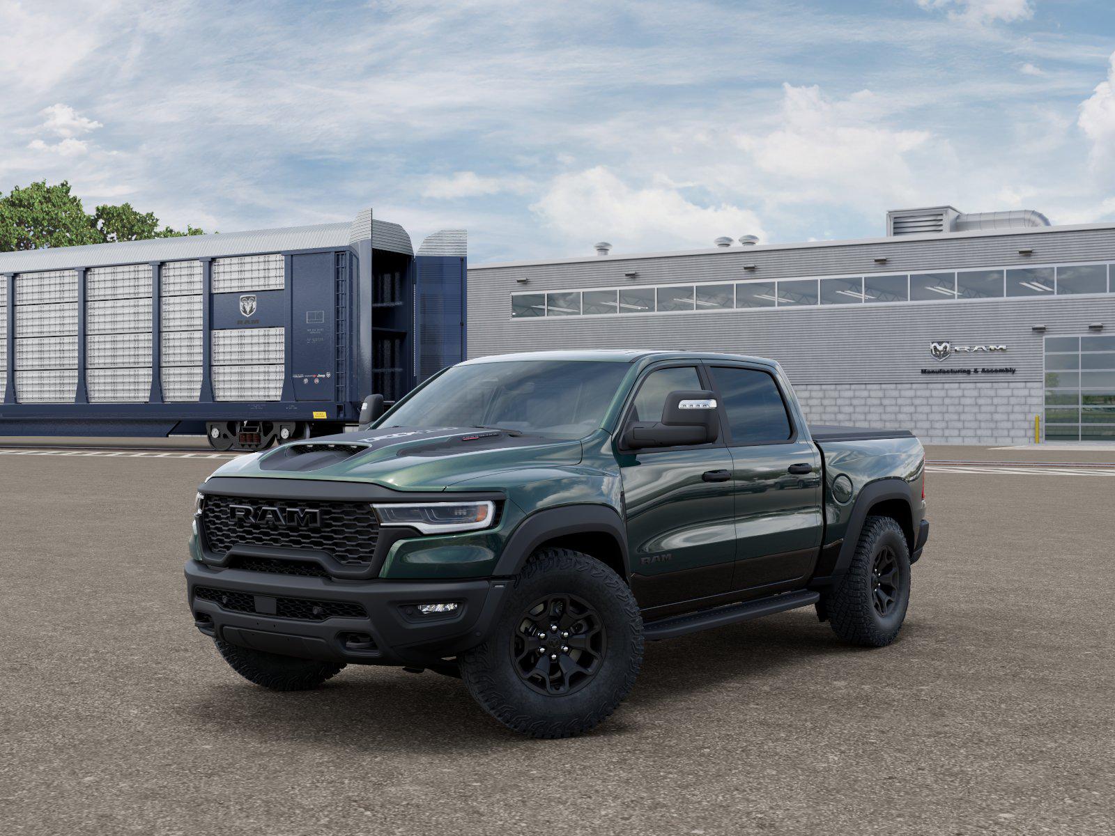 Serrano Green Metallic 2026 RAM 1500 RHO Crew Cab AWD Pickup Truck All-Wheel Drive Automatic