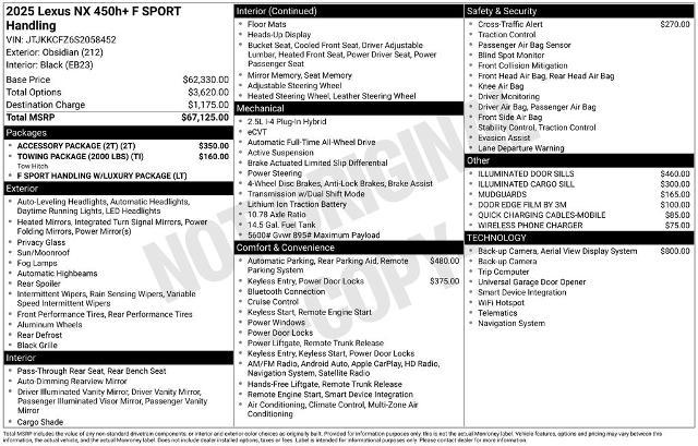 2025 Lexus NX F SPORT Handling