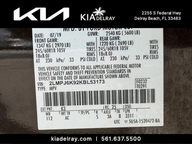 2019 Lincoln Nautilus Select