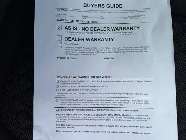 2022 Chevrolet Blazer AWD 2LT