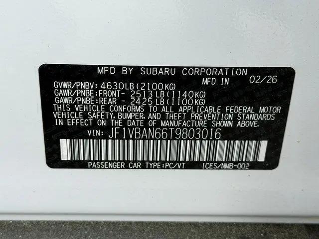 2026 Subaru WRX Limited