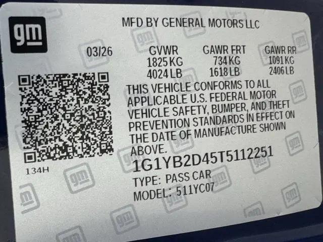 2026 Chevrolet Corvette Stingray Coupe, 2LT, RWD