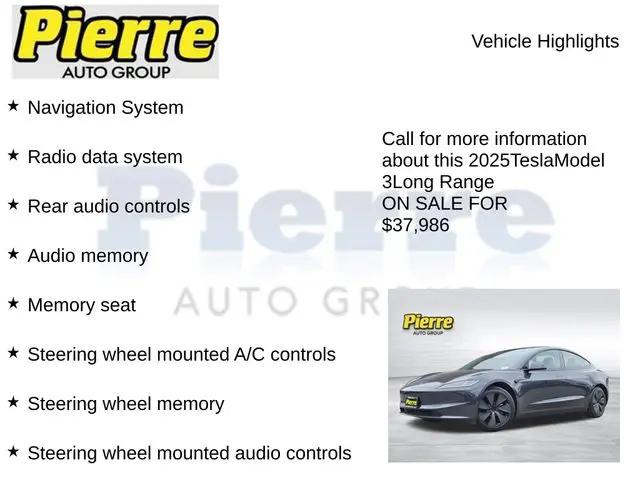 2025 Tesla Model 3 Long Range Rear-Wheel Drive