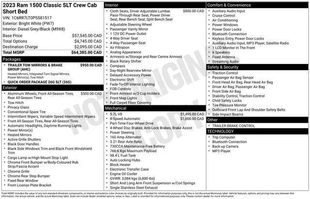 2023 Ram 1500 Classic SLT