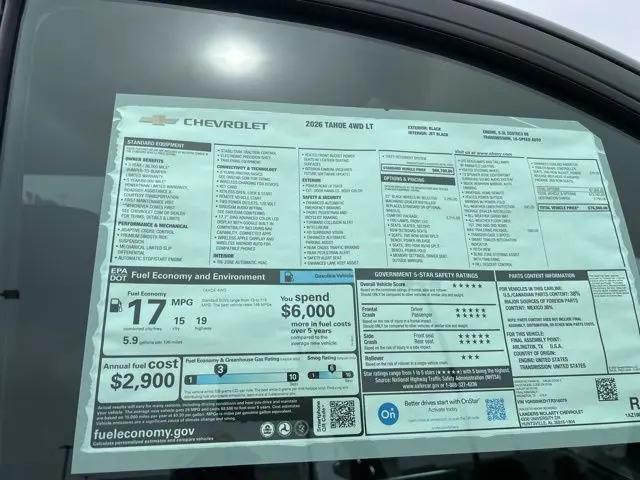 2026 Chevrolet Tahoe 4WD LT