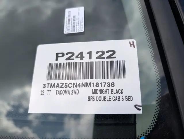 2022 Toyota Tacoma SR5 V6