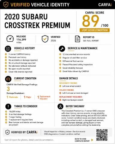 2020 Subaru Crosstrek Premium for sale in Pasadena, MD