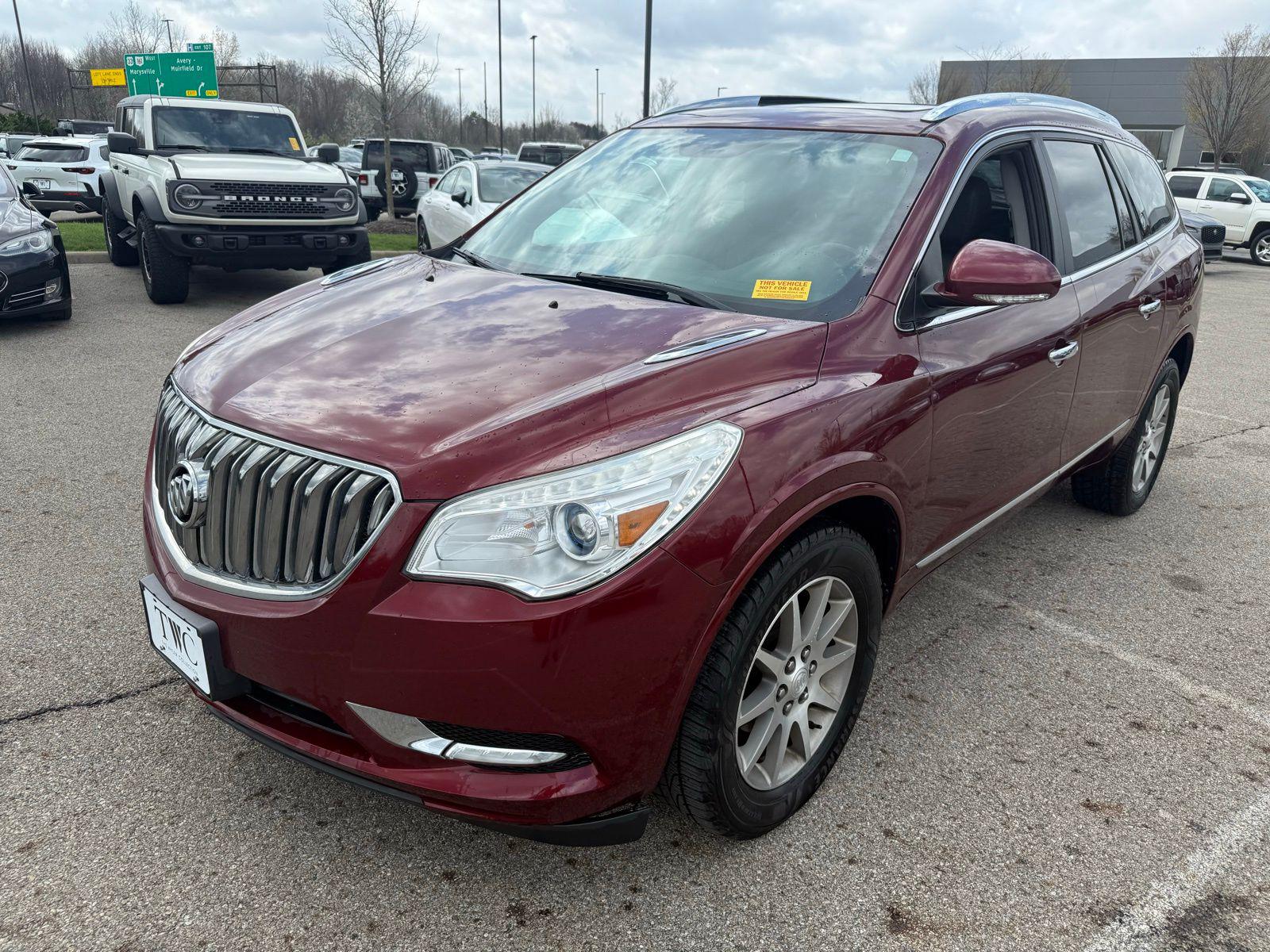Crimson Red Tintcoat 2016 Buick Enclave Leather FWD SUV / Crossover Front-Wheel Drive 6-Speed Automatic Overdrive