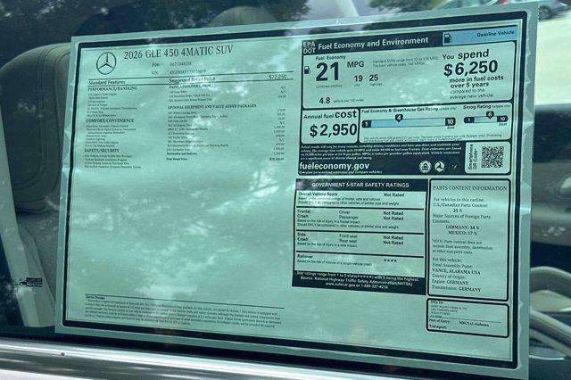 2026 Mercedes-Benz GLE GLE 450 4MATIC